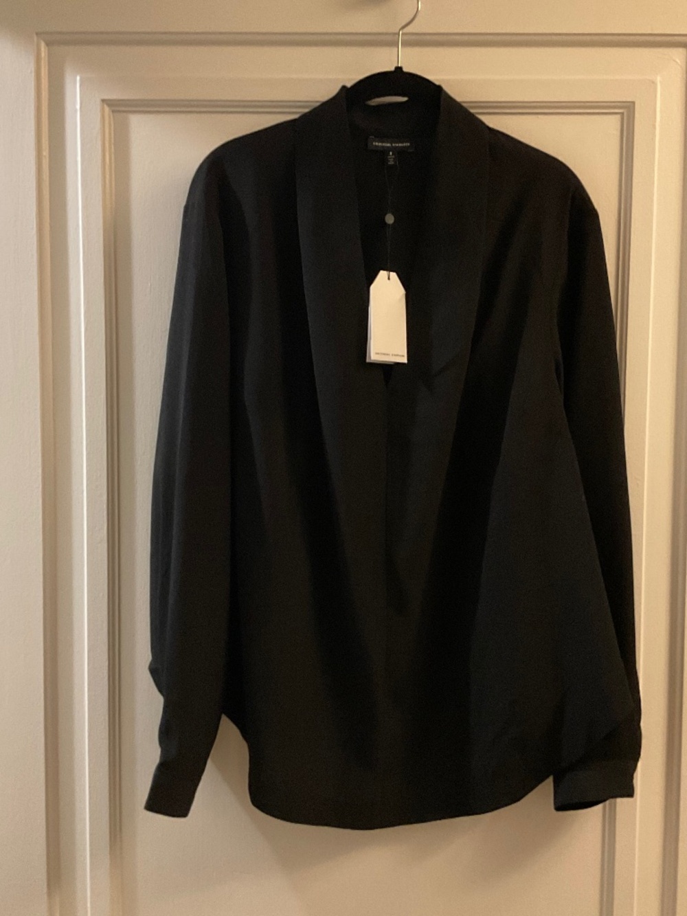 Universal Standard 14- 16  small black crepe blouse